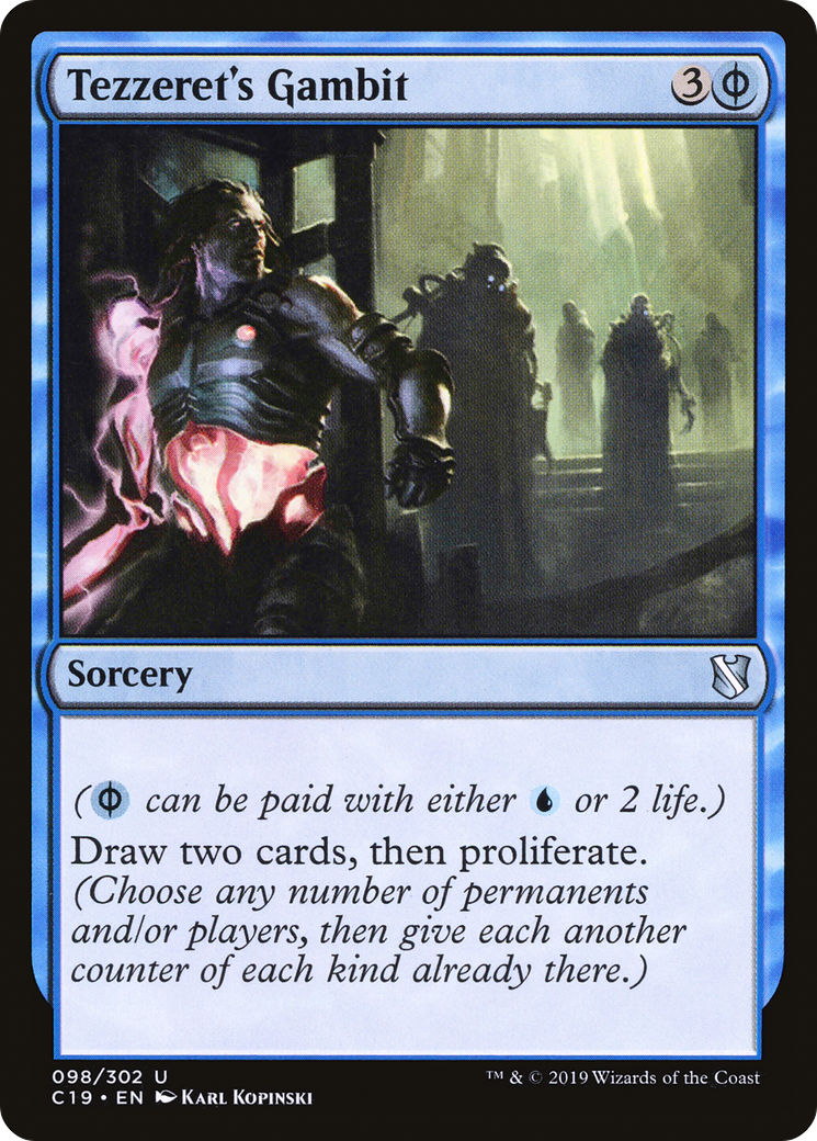 Image of Tezzeret's Gambit (C19-098) - Commander 2019
