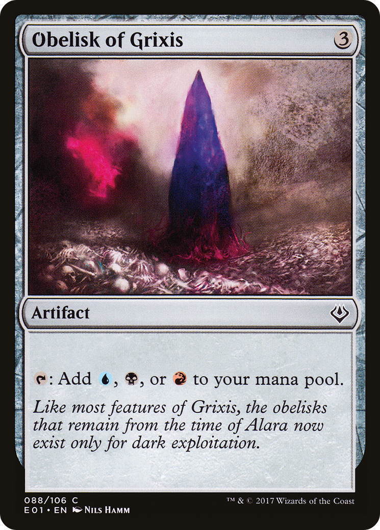 Image of Obelisk of Grixis (AC2-088) - Archenemy: Nicol Bolas
