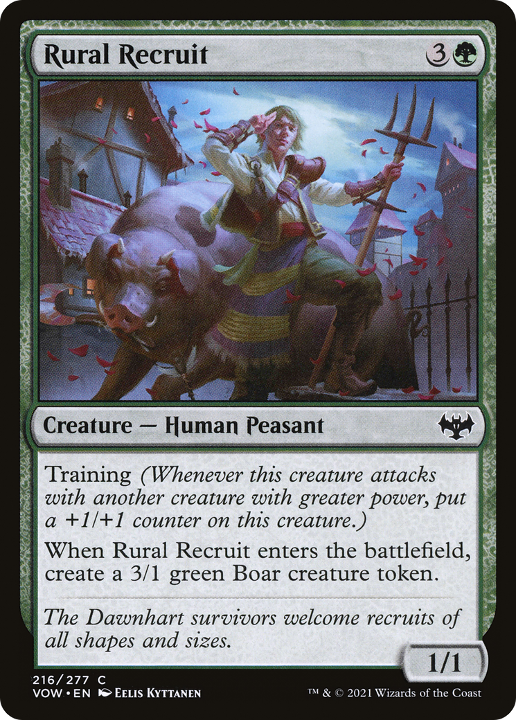Image of Rural Recruit (VOW-216) - Innistrad: Crimson Vow Foil