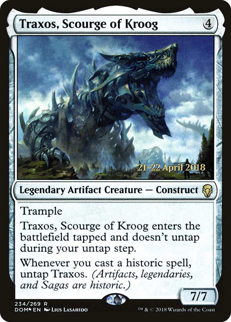 Image of Traxos, Scourge of Kroog (PRE-234) - Dominaria Promos Foil