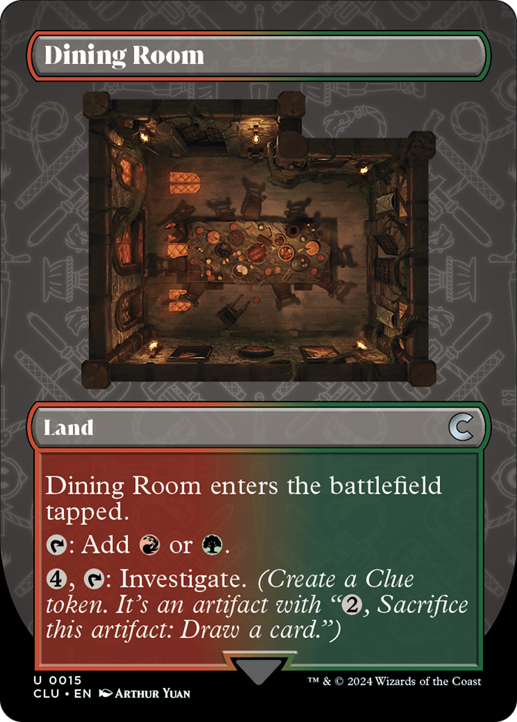 Image of Dining Room (Borderless) (CLU-015) - Ravnica: Clue Edition (Borderless)