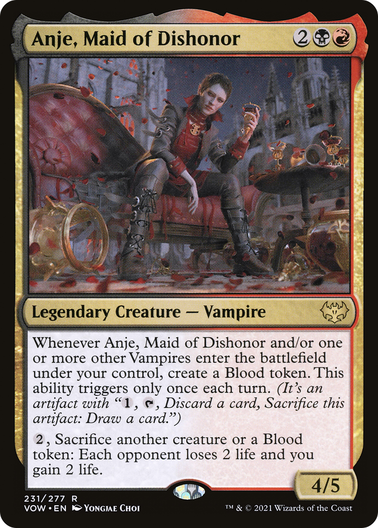 Image of Anje, Maid of Dishonor (VOW-231) - Innistrad: Crimson Vow