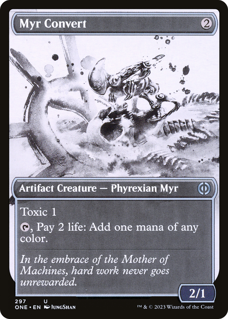 Image of Myr Convert (Showcase) (ONE-297) - Phyrexia: All Will Be One: (Showcase)