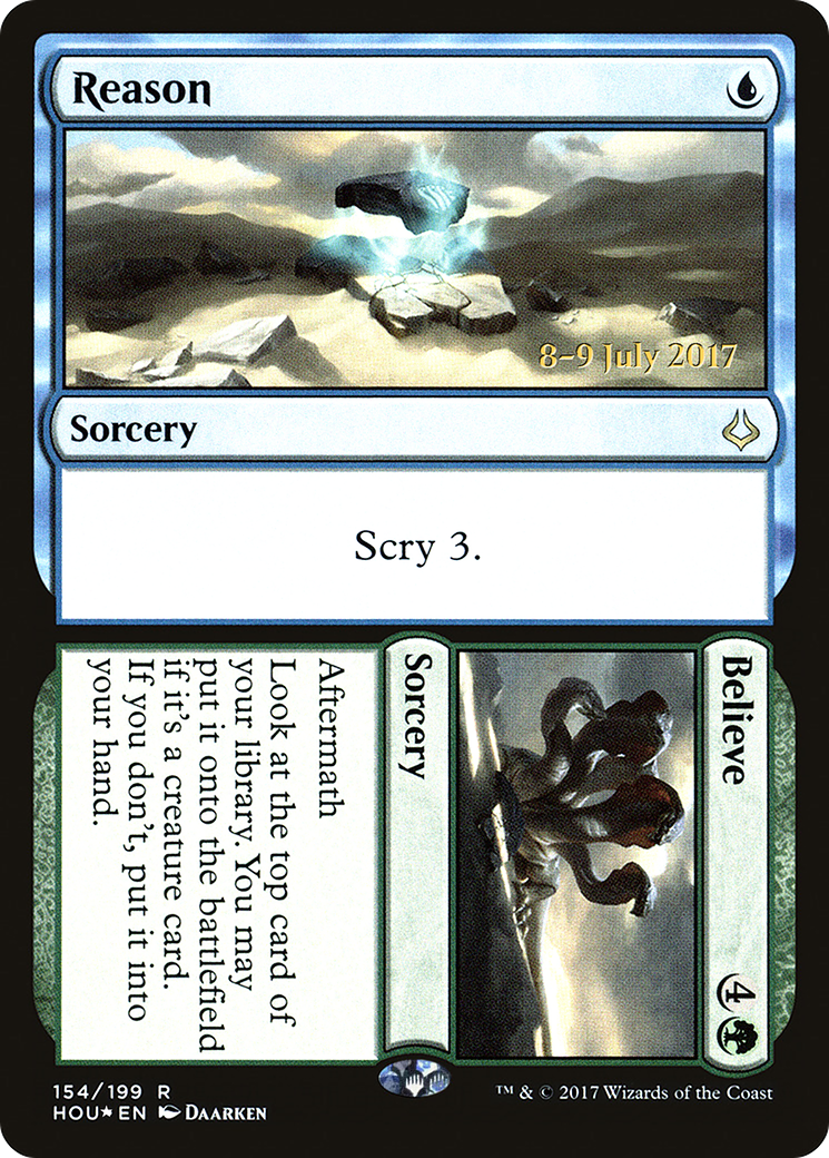Image of Reason // Believe (PRE-154) - Hour of Devastation Promos Foil