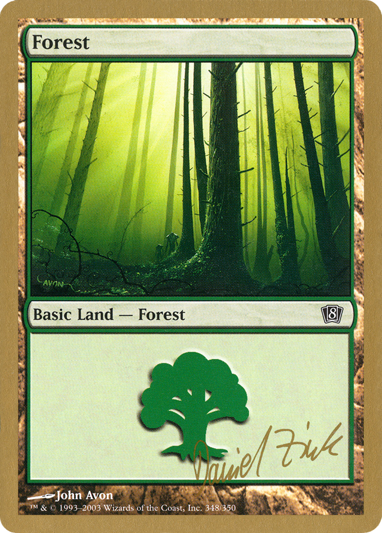 Image of Forest (348) - 2003 Daniel Zink (8ED) (WCD-) - World Championship Decks 2003
