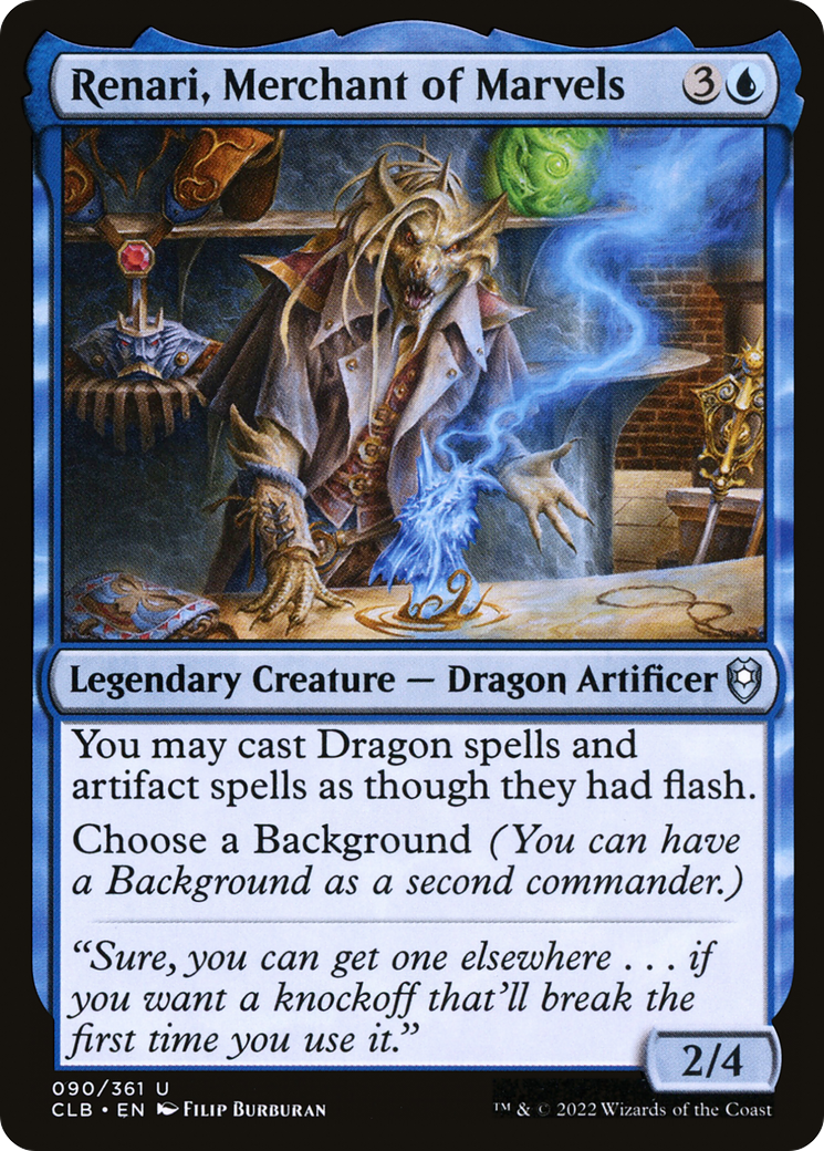 Image of Renari, Merchant of Marvels (CLB-090) - Commander Legends: Battle for Baldur's Gate
