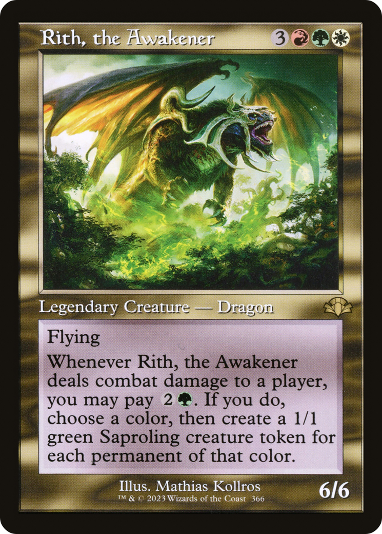 Image of Rith, the Awakener (Retro Frame) (DMR-366) - Dominaria Remastered