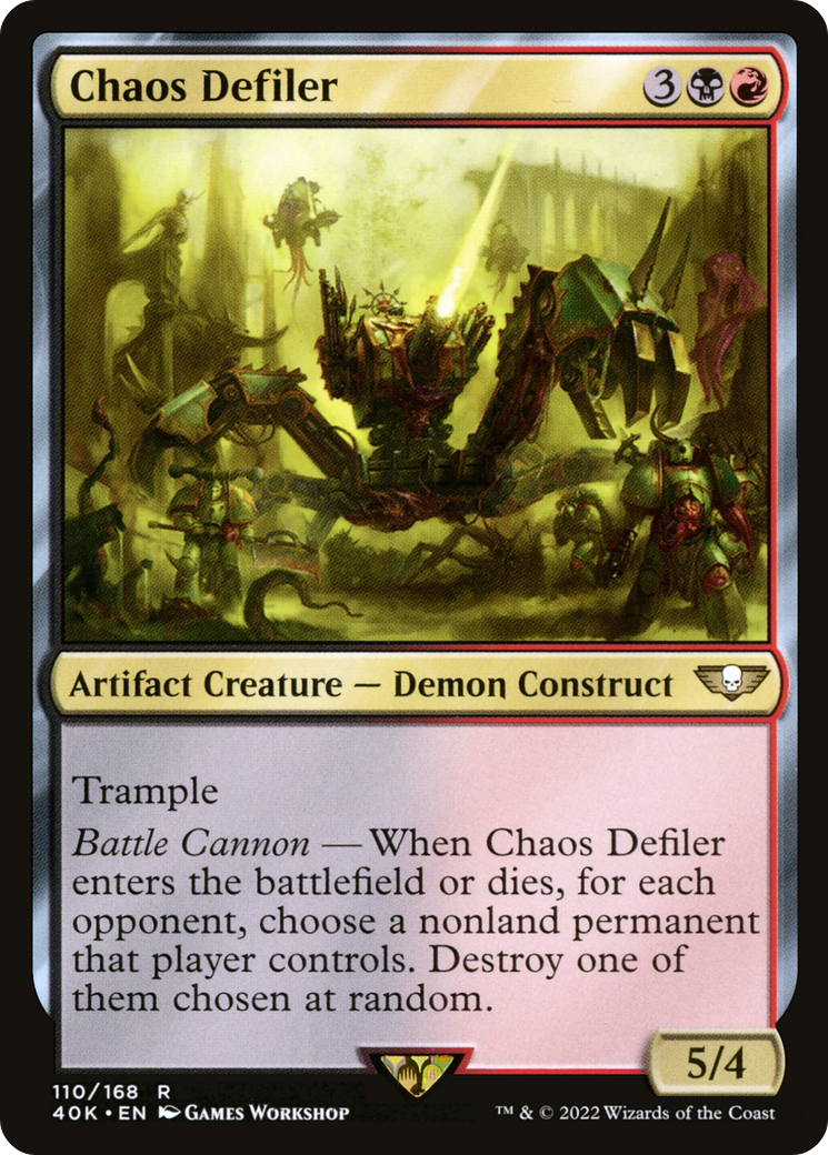 Image of Chaos Defiler (40K-110) - Warhammer 40,000 Commander