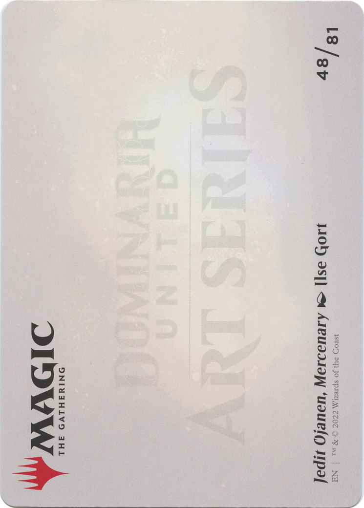 Image of Jedit Ojanen, Mercenary // Jedit Ojanen, Mercenary (ADMU-048) - Dominaria United Art Series (Borderless) Foil