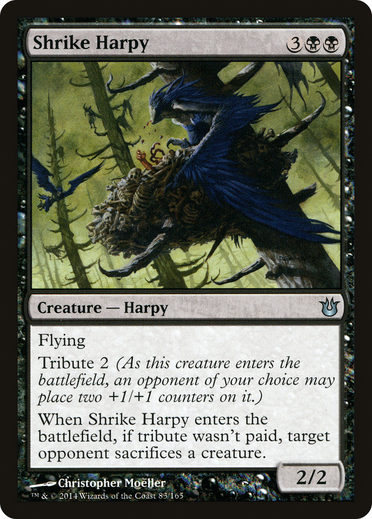 Image of Shrike Harpy (BNG-083) - Born of the Gods Foil