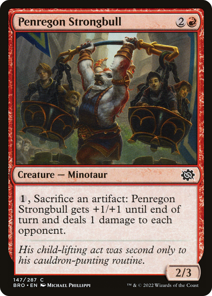 Image of Penregon Strongbull (BRO-147) - The Brothers' War Foil
