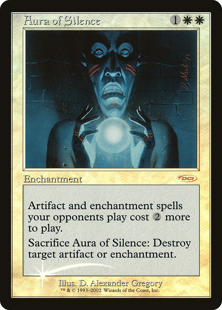 Image of Aura of Silence (FNM-008) - Friday Night Magic 2002 Foil