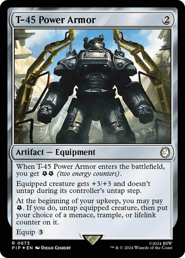 Image of T-45 Power Armor (Surge Foil) (PIP-673) - Fallout Foil