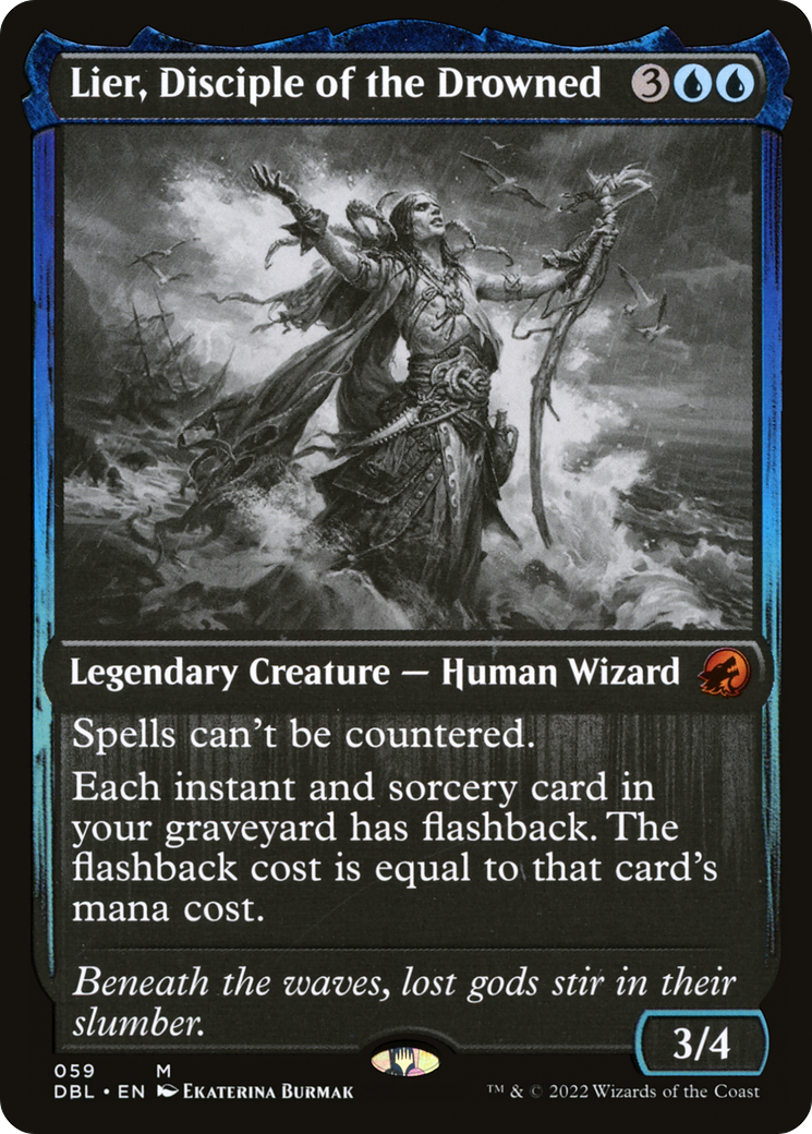 Image of Lier, Disciple of the Drowned (DBL-059) - Innistrad: Double Feature Foil