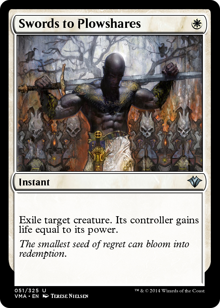 Image of Swords to Plowshares (VMA-051) - Vintage Masters Foil