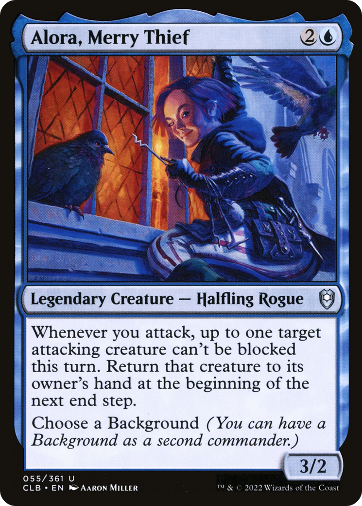 Image of Alora, Merry Thief (CLB-055) - Commander Legends: Battle for Baldur's Gate Foil