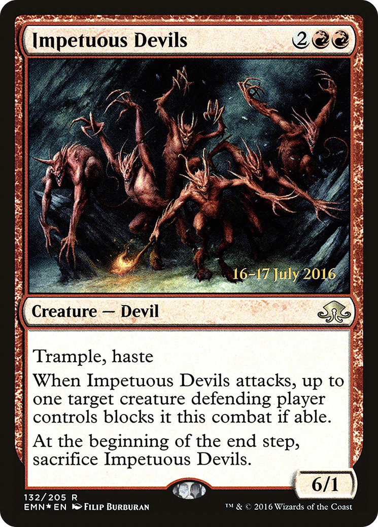 Image of Impetuous Devils (PRE-132) - Eldritch Moon Promos Foil
