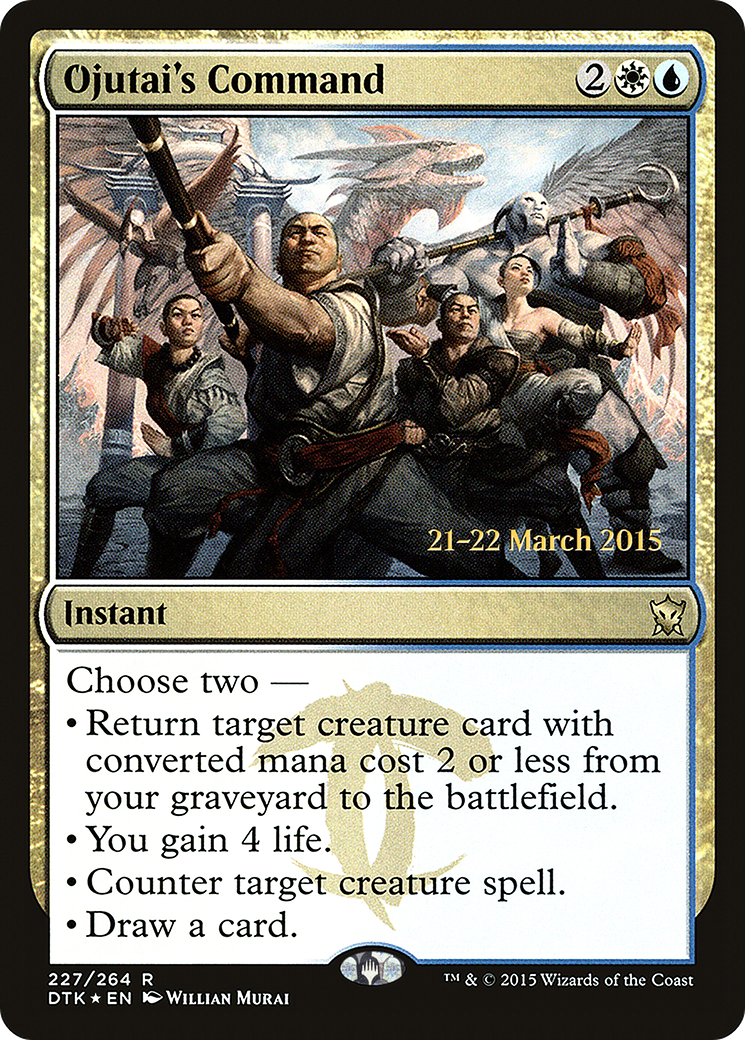Image of Ojutai's Command (PRE-227) - Dragons of Tarkir Promos Foil