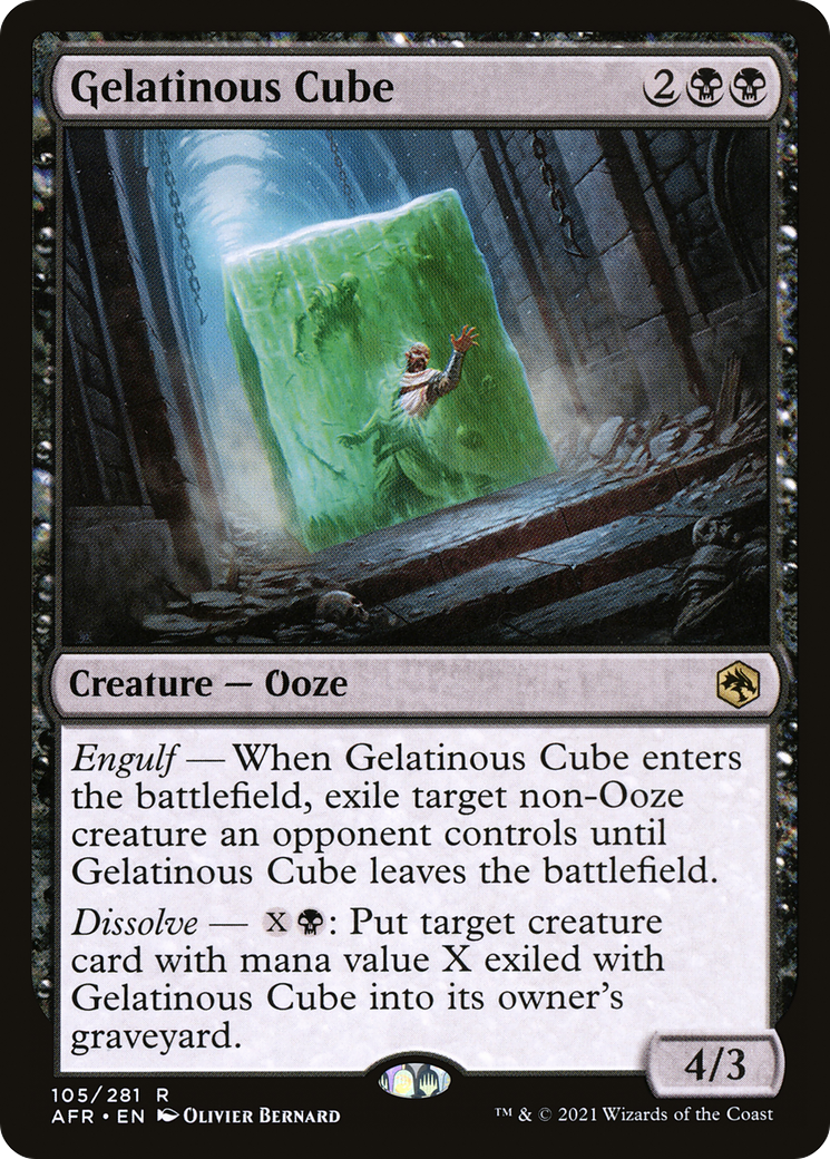 Image of Gelatinous Cube (AFR-105) - Adventures in the Forgotten Realms Foil
