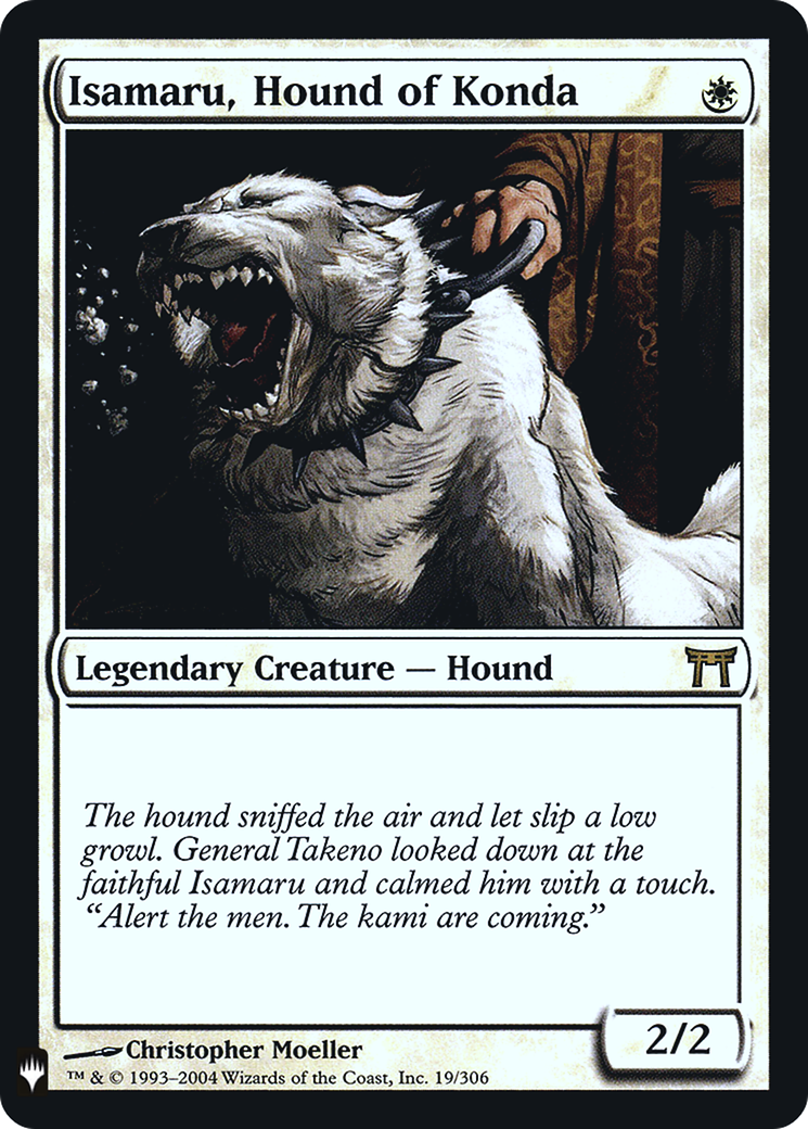 Image of Isamaru, Hound of Konda (LIST-019) - The List Foil