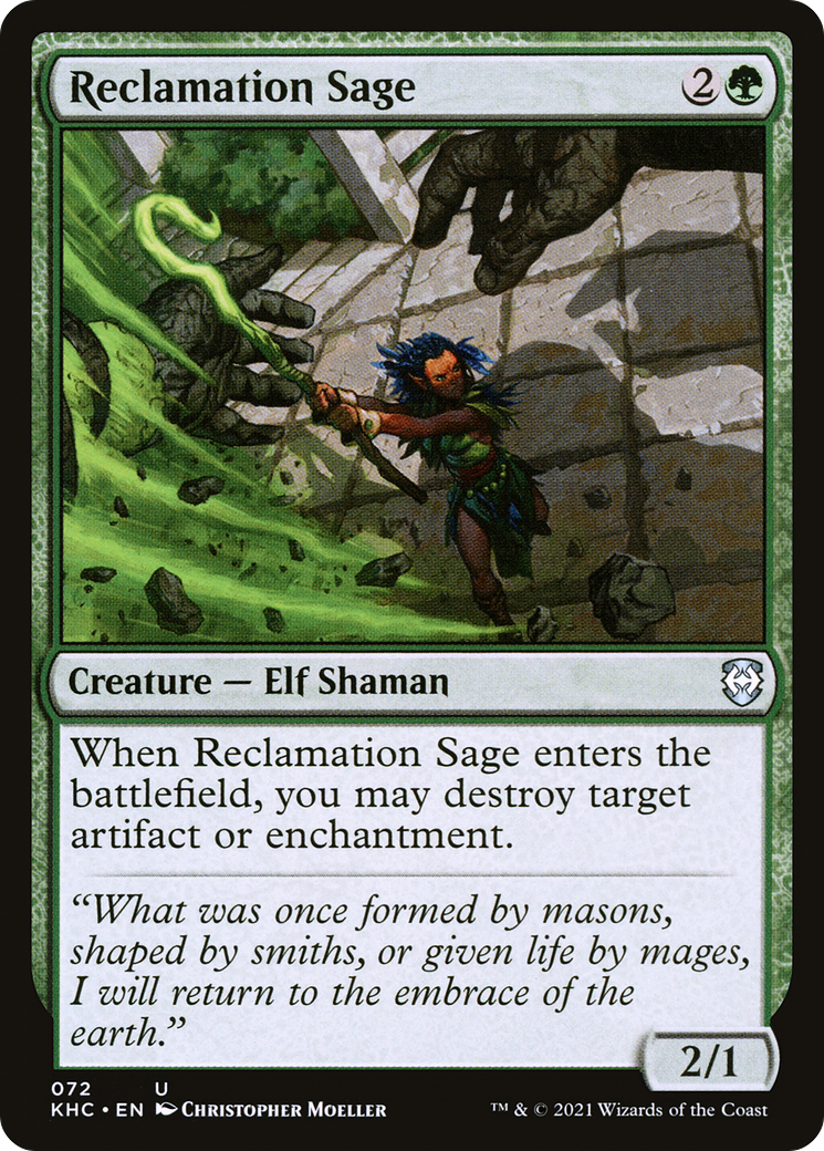 Image of Reclamation Sage (KHC-072) - Kaldheim Commander
