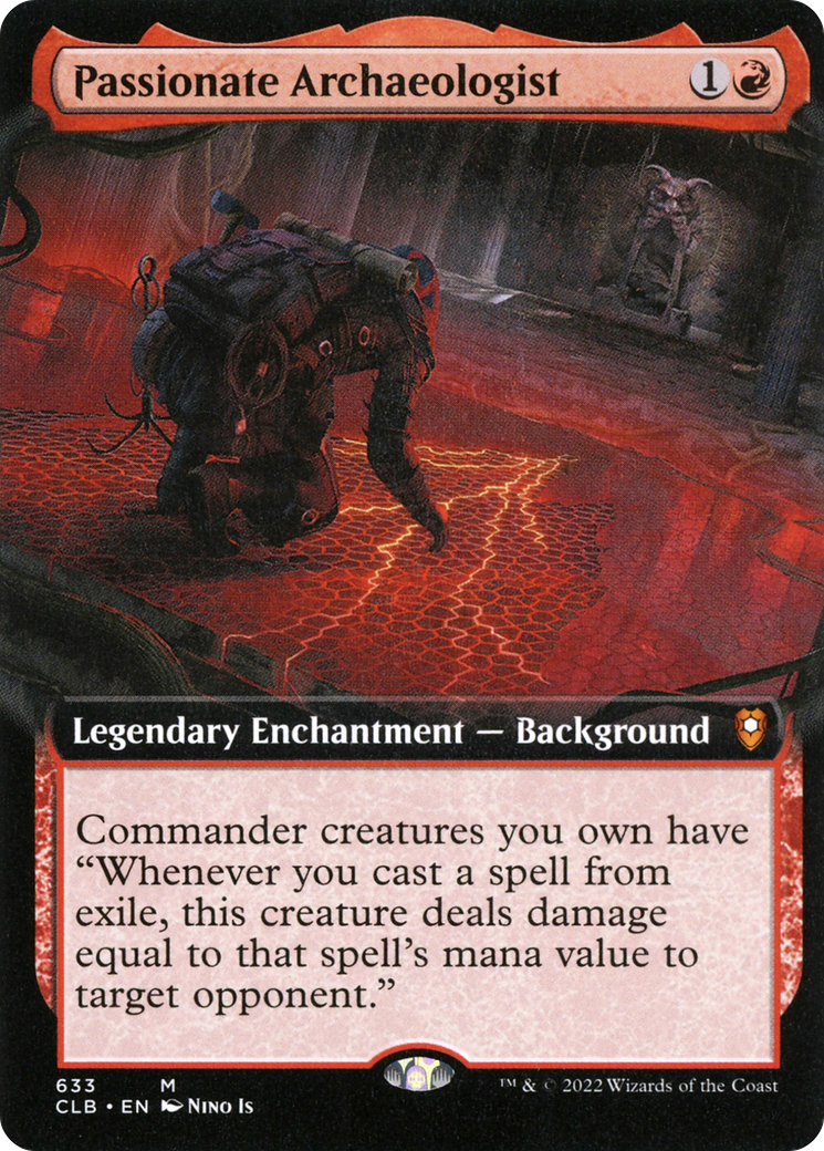 Image of Passionate Archaeologist (Extended Art) (CLB-633) - Commander Legends: Battle for Baldur's Gate: (Extended Art) Foil