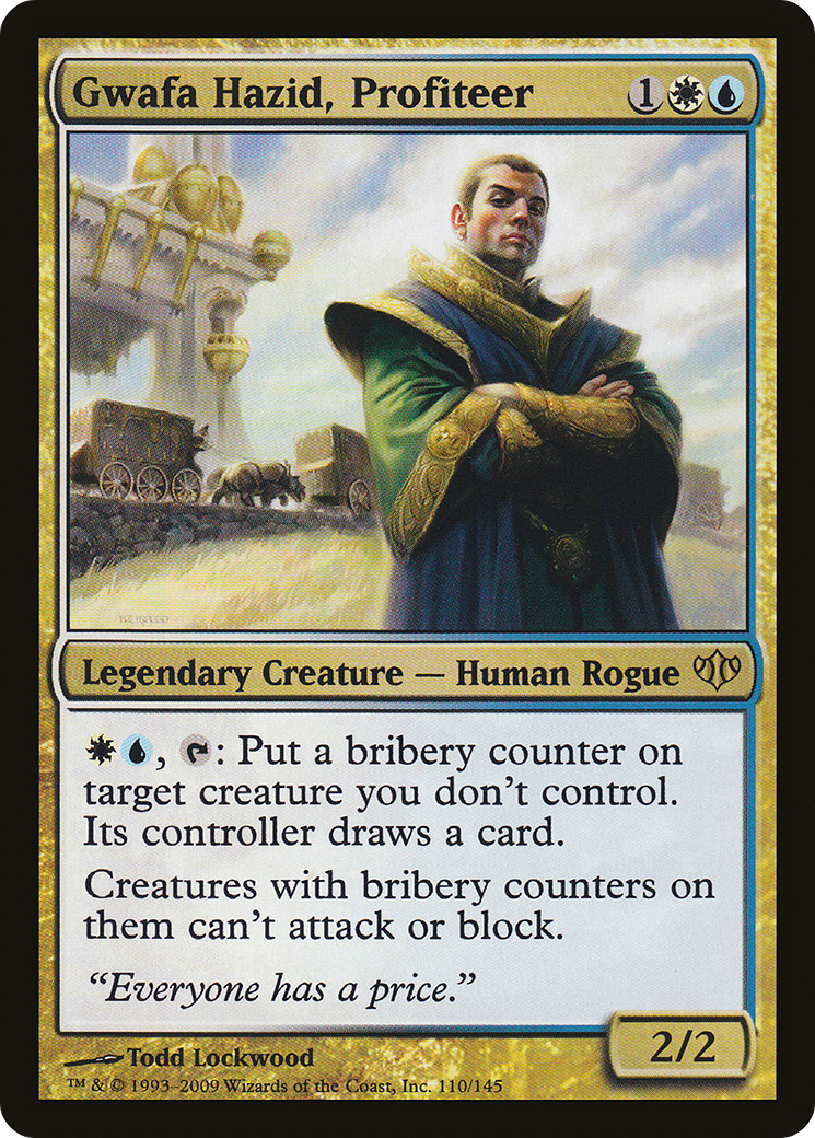 Image of Gwafa Hazid, Profiteer (CON-110) - Conflux Foil