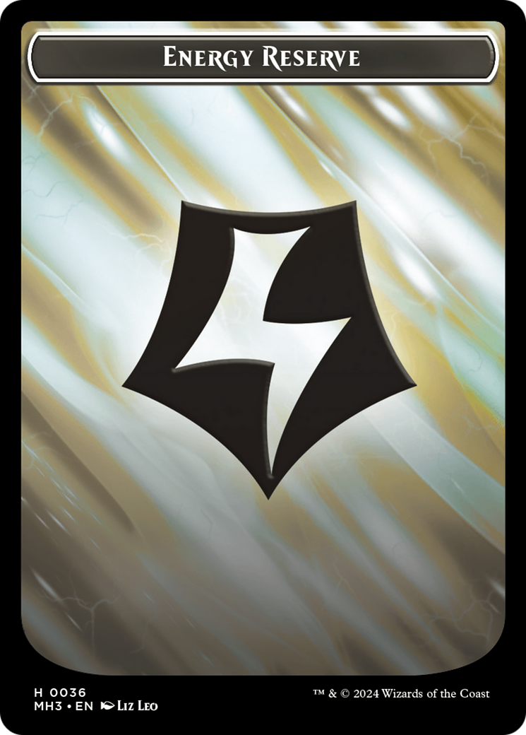 Image of Energy Reserve (TMH3-036) - Modern Horizons 3 Tokens Foil