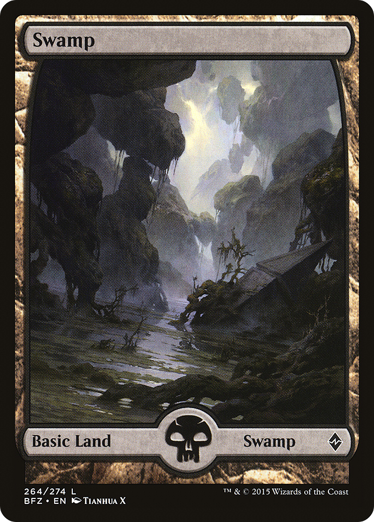 Image of Swamp (264) - Full Art (BFZ-264) - Battle for Zendikar Foil