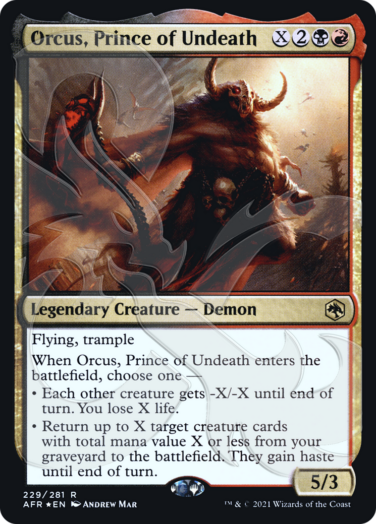 Image of Orcus, Prince of Undeath (AFR&-229) - Adventures in the Forgotten Realms Promos Foil