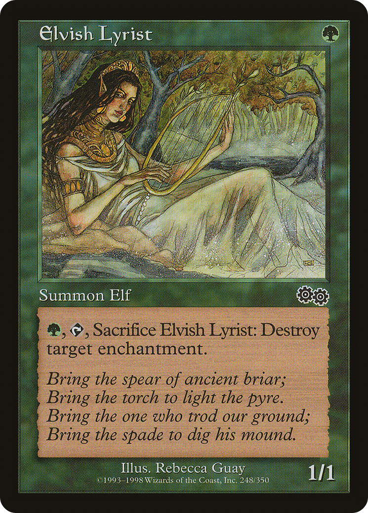 Image of Elvish Lyrist (USG-248) - Urza's Saga