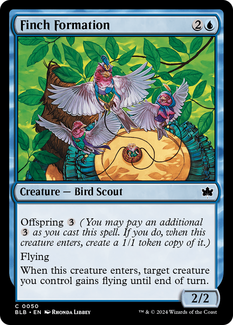 Image of Finch Formation (BLB-050) - Bloomburrow Foil