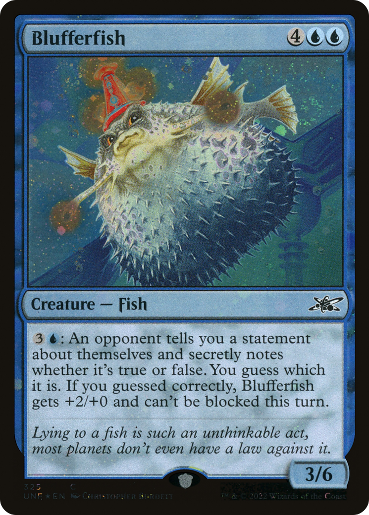 Image of Blufferfish (Galaxy Foil) (UNF-325) - Unfinity Foil