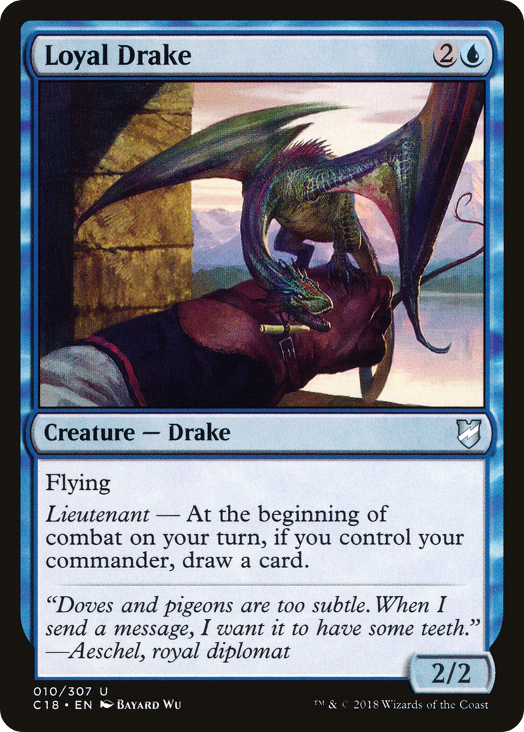 Image of Loyal Drake (C18-010) - Commander 2018