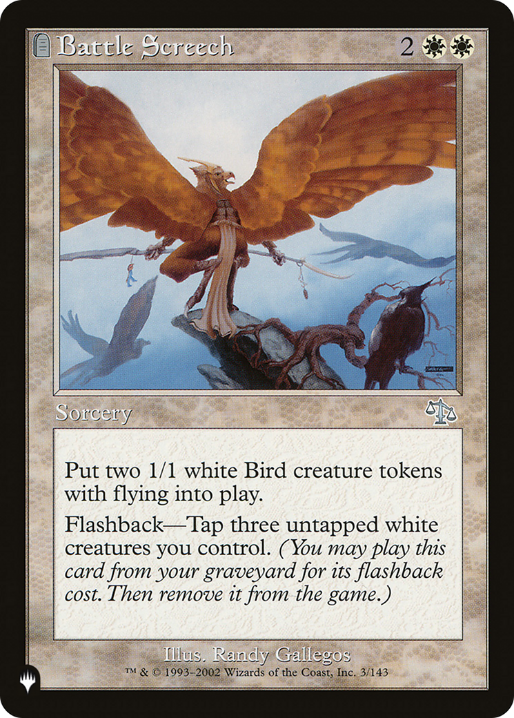 Image of Battle Screech (LIST-JUD-3) - The List: (tombstone)