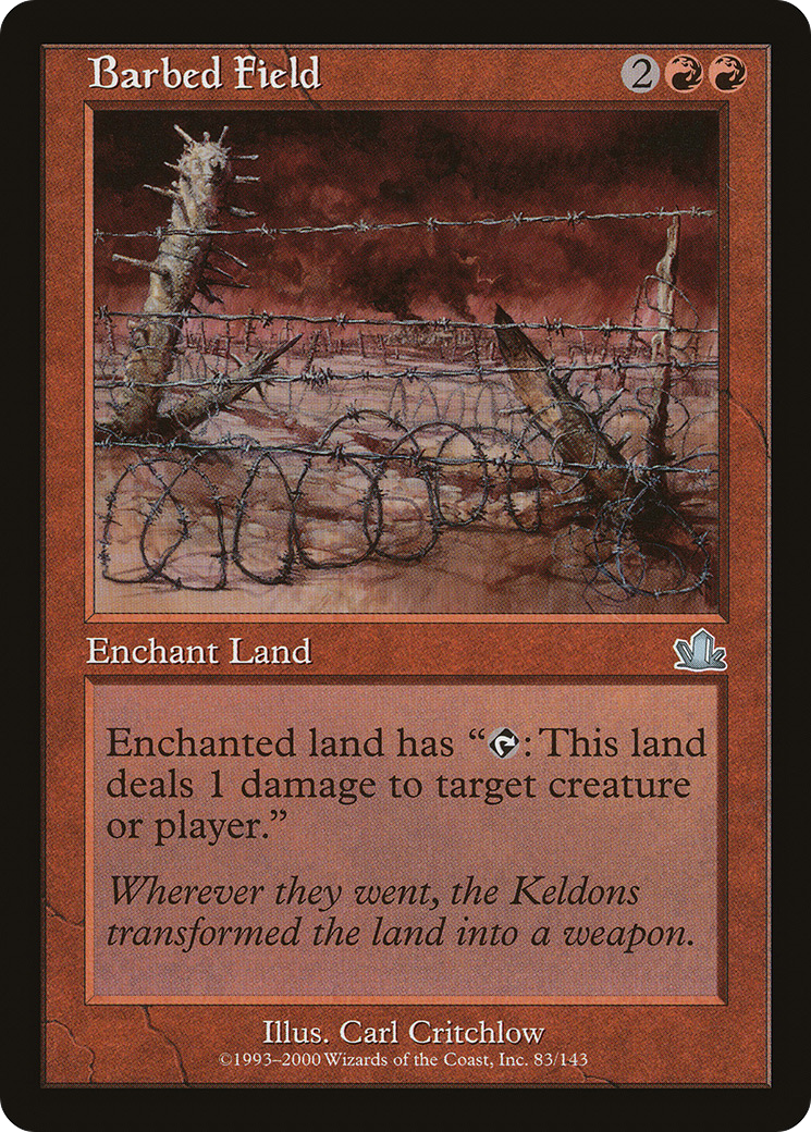 Image of Barbed Field (PCY-083) - Prophecy Foil