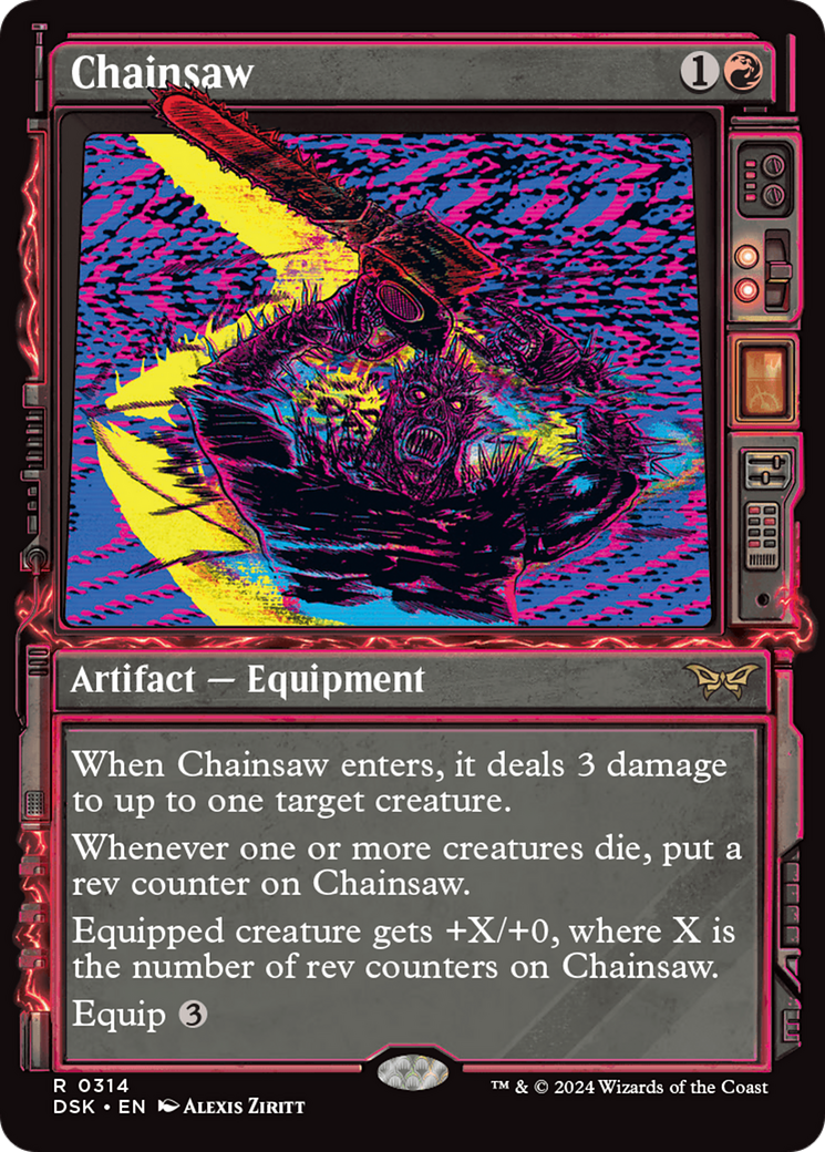 Image of Chainsaw (Showcase) (DSK-314) - Duskmourn: House of Horror: (Showcase)