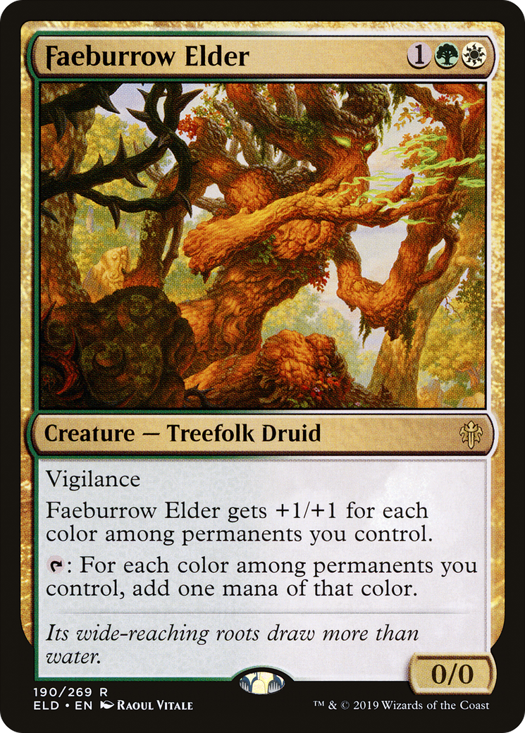 Image of Faeburrow Elder (ELD-190) - Throne of Eldraine Foil