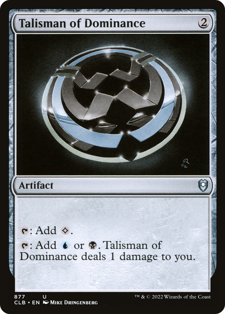 Image of Talisman of Dominance (CLB-877) - Commander Legends: Battle for Baldur's Gate