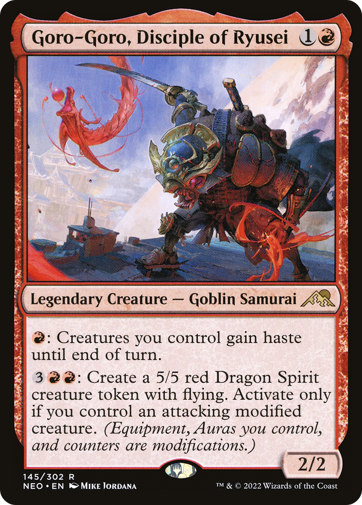 Image of Goro-Goro, Disciple of Ryusei (NEO-145) - Kamigawa: Neon Dynasty Foil