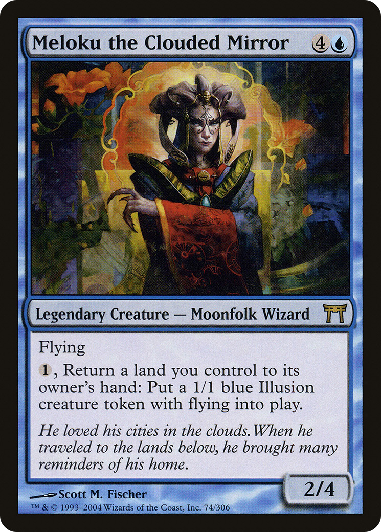 Image of Meloku the Clouded Mirror (CHK-074) - Champions of Kamigawa Foil