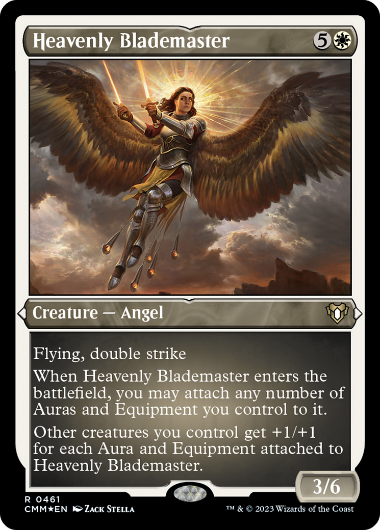 Image of Heavenly Blademaster (CMM-461) - Commander Masters Etched Foil