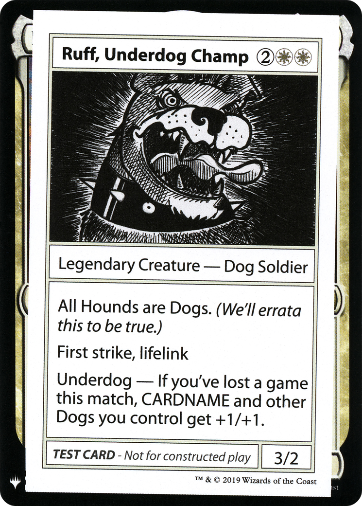 Image of Ruff, Underdog Champ (CMB1-) - Mystery Booster Playtest Cards 2019