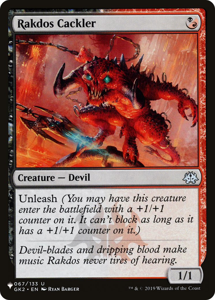 Image of Rakdos Cackler (LIST-GK2-67) - The List