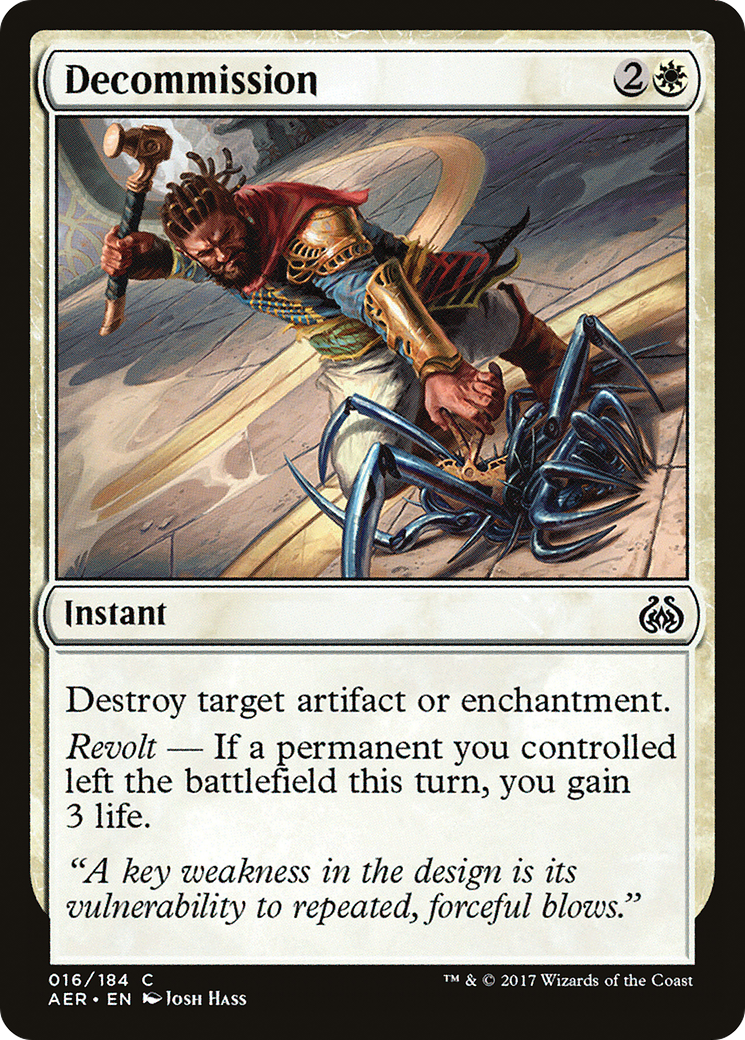 Image of Decommission (AER-016) - Aether Revolt