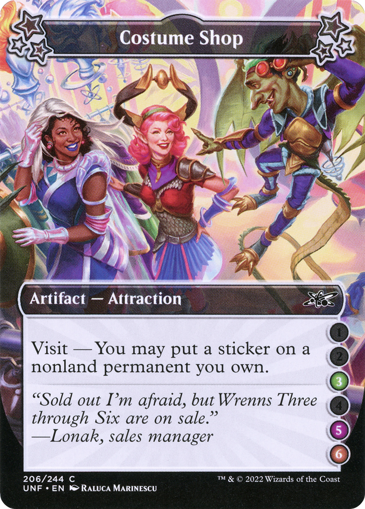 Image of Costume Shop (3-5-6) (UNF-206) - Unfinity Foil