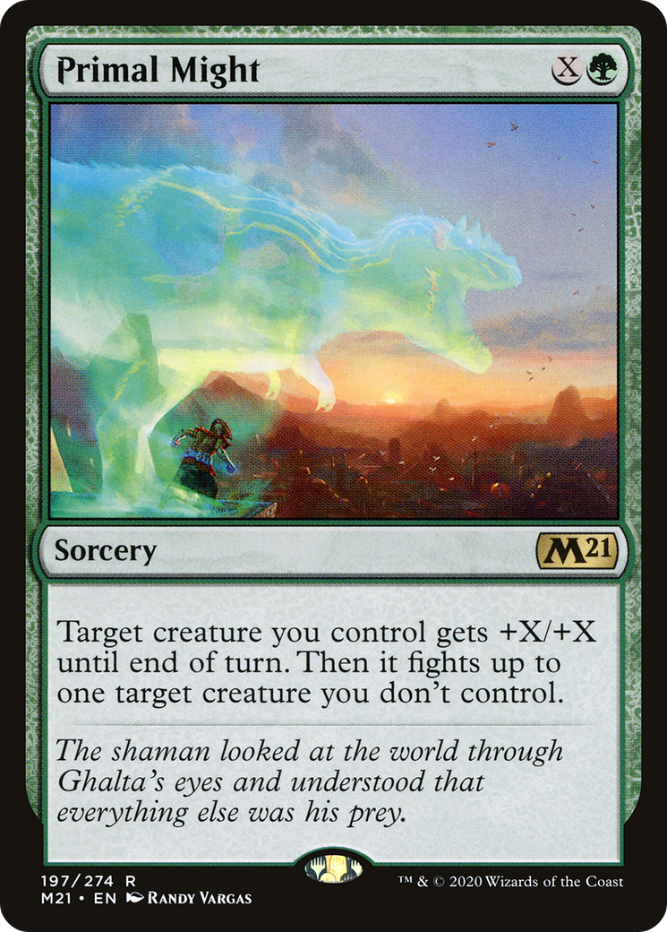 Image of Primal Might (M21-197) - Core Set 2021 Foil