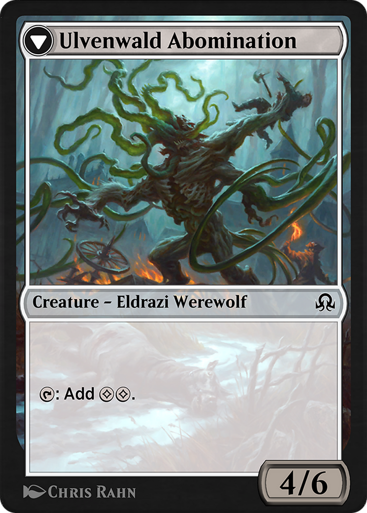 Image of Ulvenwald Captive // Ulvenwald Abomination (SIR-221) - Shadows over Innistrad Remastered