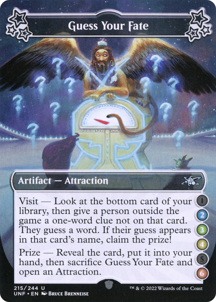 Image of Guess Your Fate (2-3-4-6) (UNF-215) - Unfinity Foil