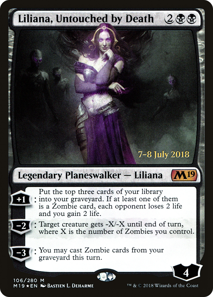 Image of Liliana, Untouched by Death (PRE-106) - Core Set 2019 Promos Foil